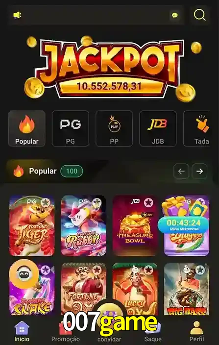 Promoções Especiais no 007game App